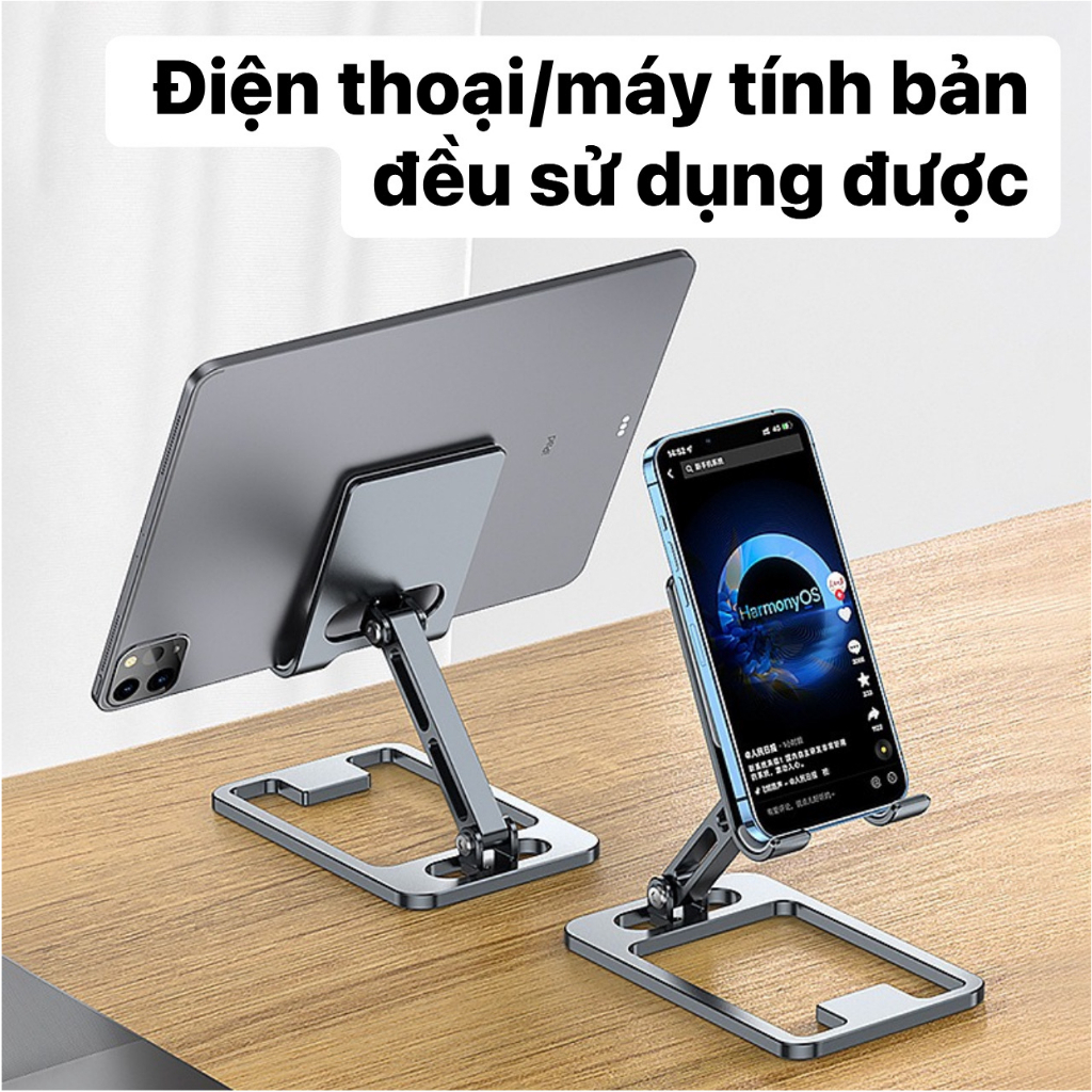 Giá đỡ điện thoại máy tính bảng , kim loại siêu mỏng thích hợp cho iPad 10.2 7 8 9 Gen Soporte Xiaomi Samsung