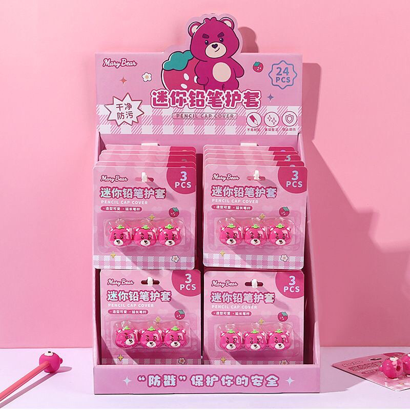 Vỉ nắp bút chì Gấu dâu Lotso và Thỏ tím Lubbie