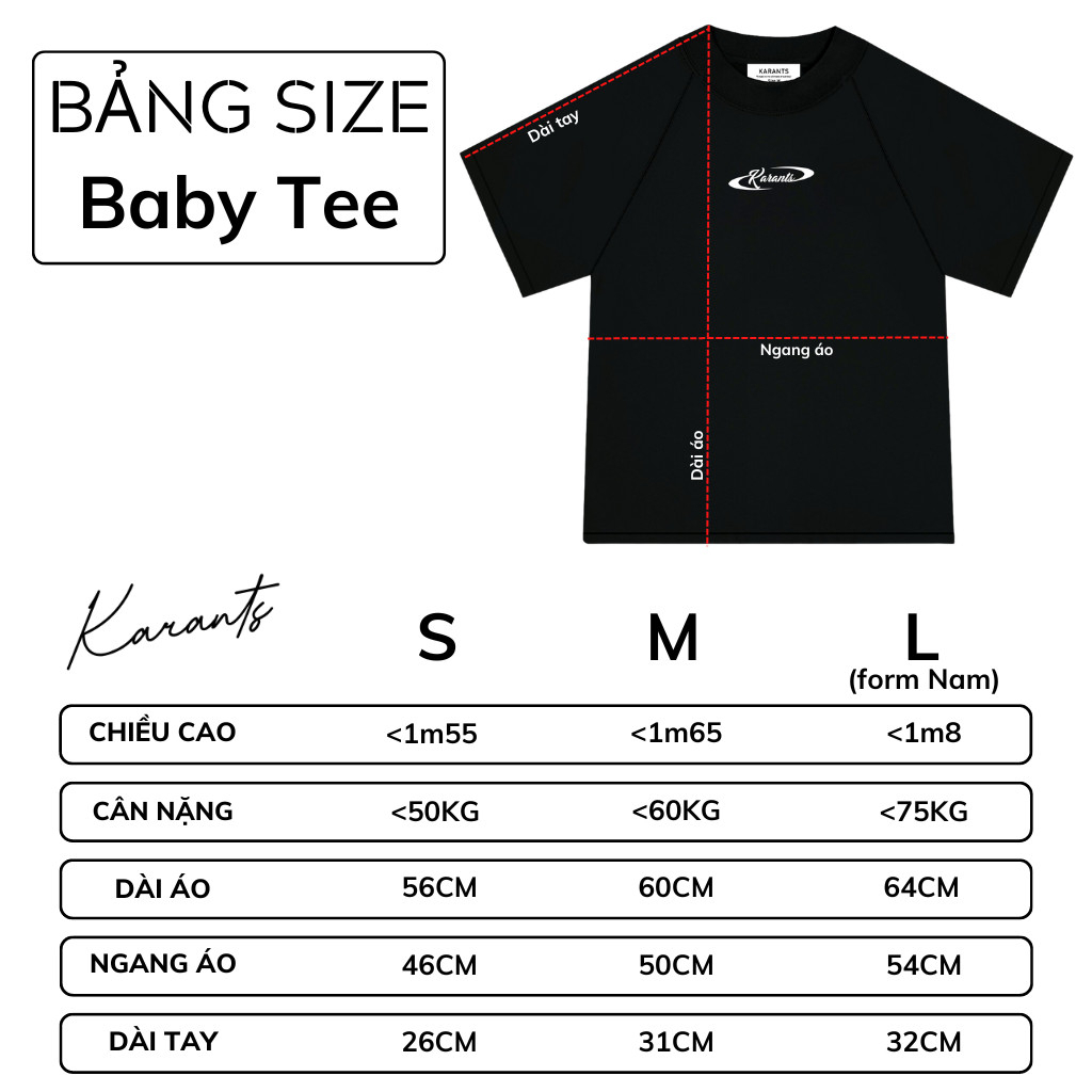 Áo Thun Baby Tee Karants Basic Cotton 100% Nam Nữ Unisex Local Brand - KR48