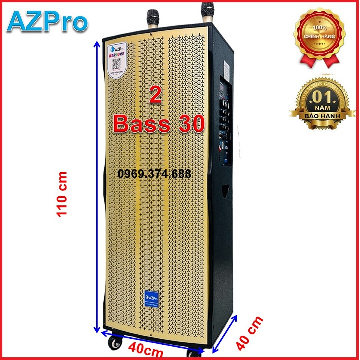 Loa kéo Bluetooth chính hãng AZPRO,AZ-212, 2 Bass 30 ,Thùng gỗ cao cấp-Mạch 12 núm chỉnh âm thanh chuyên nghiệp,tặng 2 m