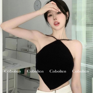 Áo yếm đan len móc Dolly Top // Freesize