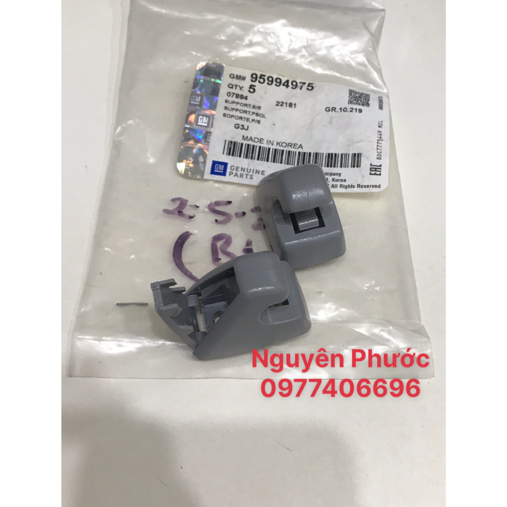 Chốt cài/Móc treo tấm chắn nắng trước CHEVROLET CRUZE/LACETTI CDX/SPARK M300  - Hàng chính hãng GM/ Giá 1 cái