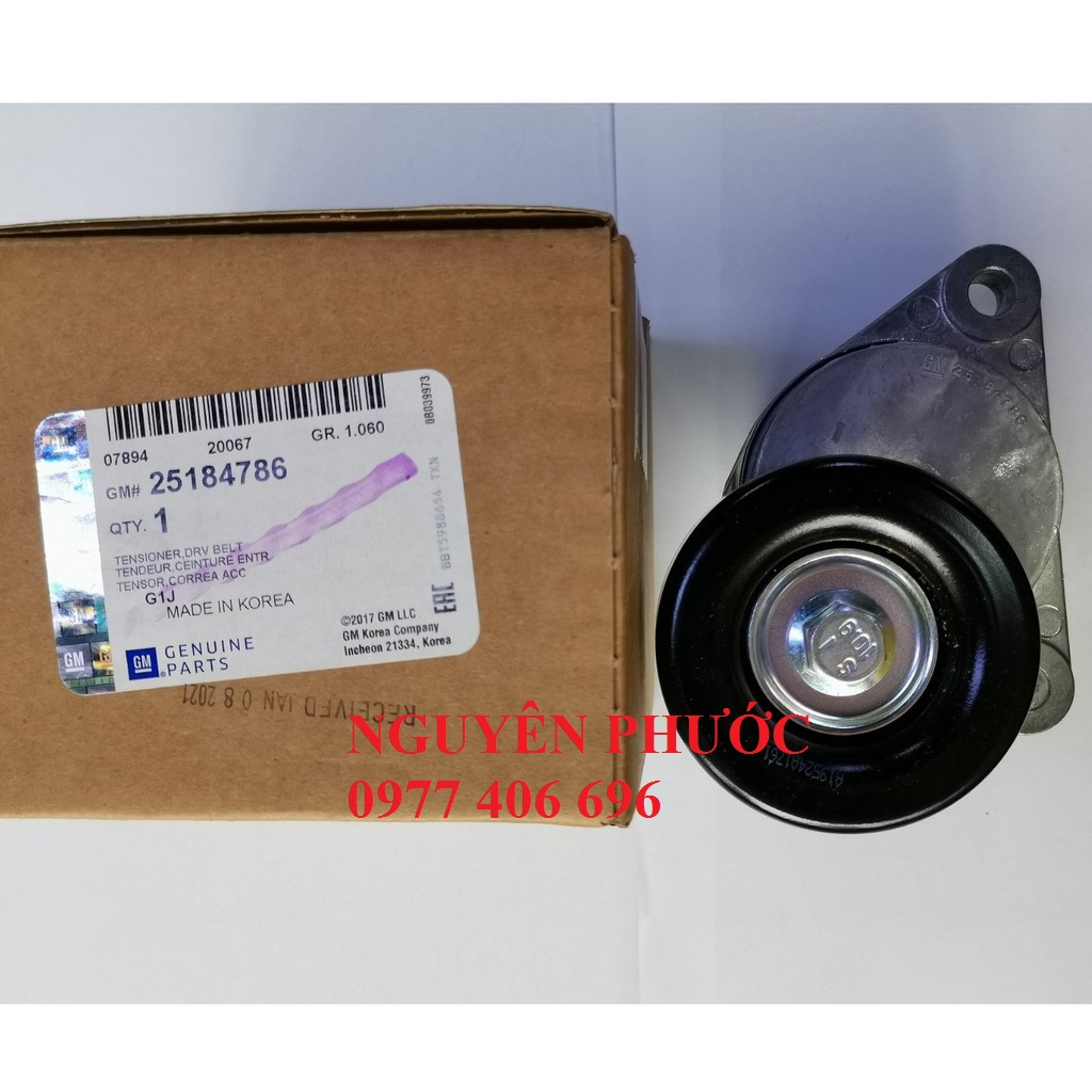 Cụm bi tăng dây curoa tổng CHEVROLET/DEAWOO CRUZE 1.6, LACETTI EX 1.6, NUBIRA 1.6, GENTRA, AVEO...  Mã PT 25184786