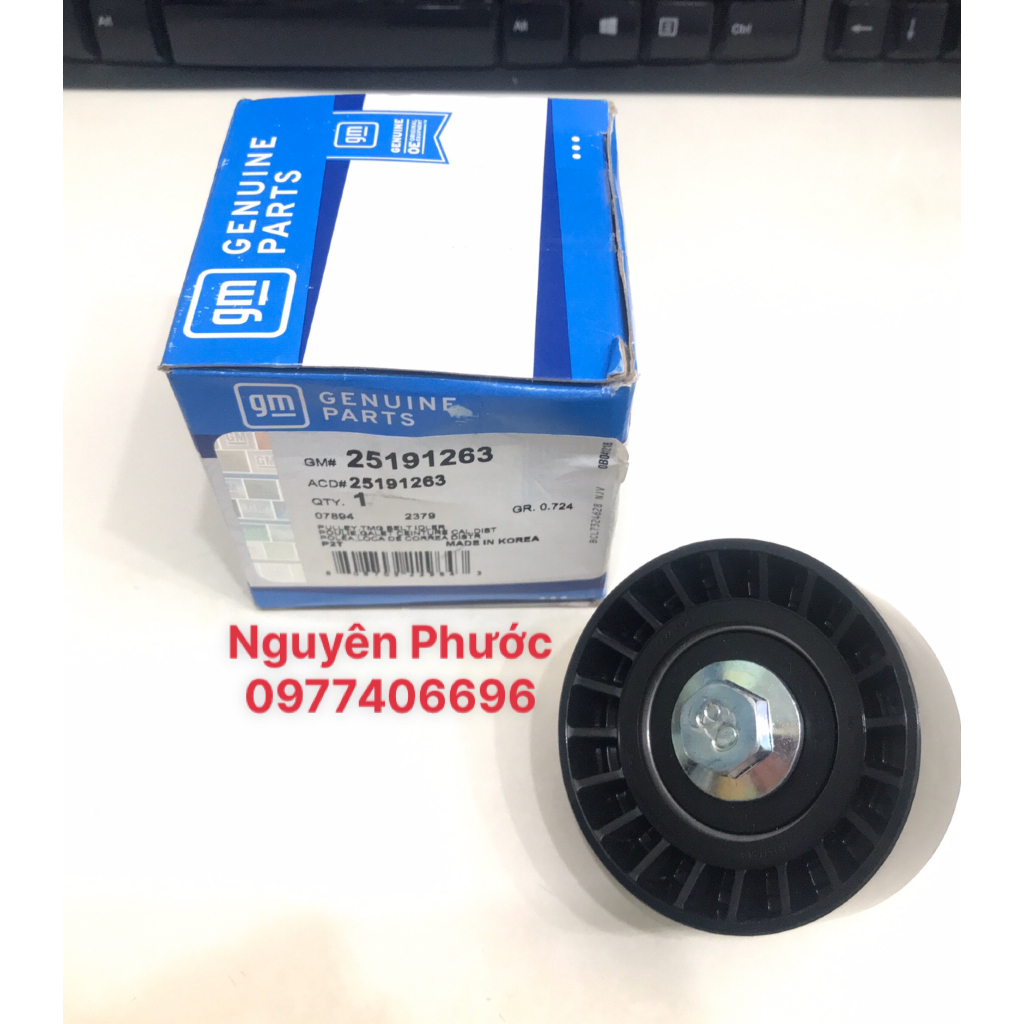 Puly dẫn hướng cam / Bi tì cam CRUZE 1.6, NUBIRA 1.6, LACETTI EX 1.6  - Hàng xin GM chính hãng 96350526/25191263