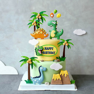 Set cây xốp 2 cây dừa + quả dừa