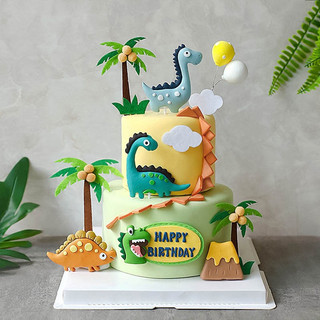Set cây xốp 2 cây dừa + quả dừa