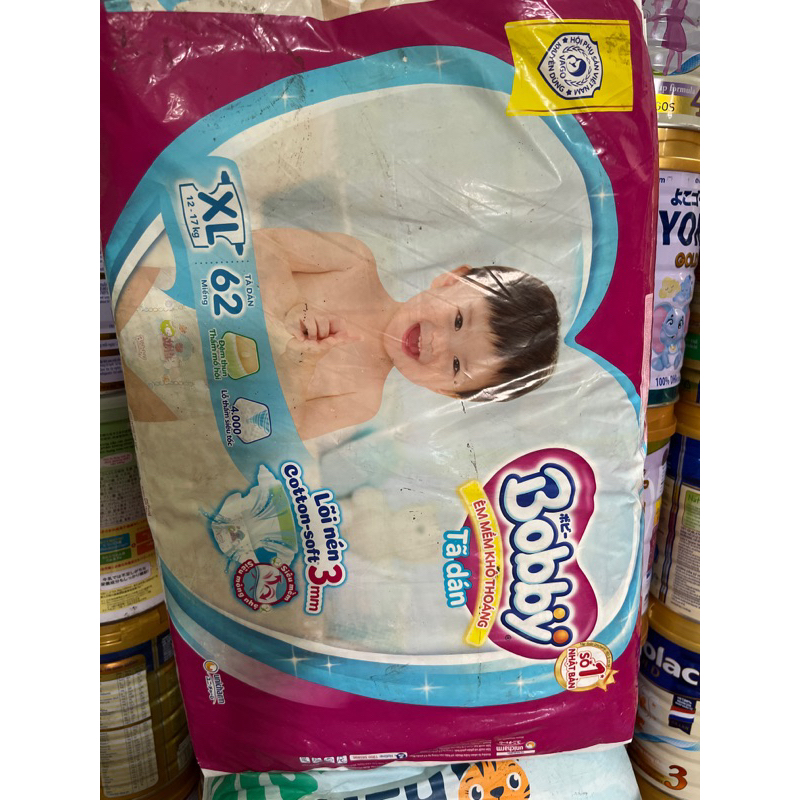 Tã dán bobby Xl 62 miếng