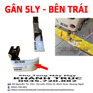 Chân vịt nhựa may dây gân bên trái máy may công nghiệp 1kim