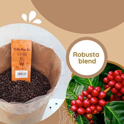 Cà phê rang mộc Robusta đặc biệt cafe Phan Hui nguyên chất 100% phù hợp cho pha phin và pha máy Phan