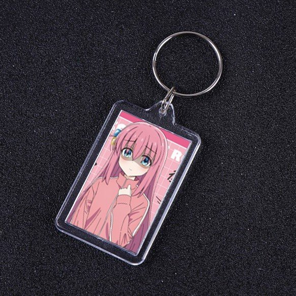 Móc khóa mica IN HÌNH BOCCHI THE ROCK ver ẢNH THẺ anime chibi xinh xắn tiện lợi dễ thương