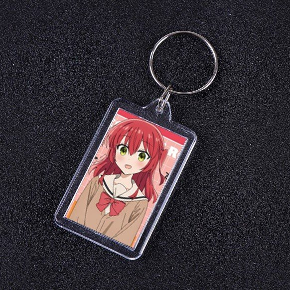 Móc khóa mica IN HÌNH BOCCHI THE ROCK ver ẢNH THẺ anime chibi xinh xắn tiện lợi dễ thương