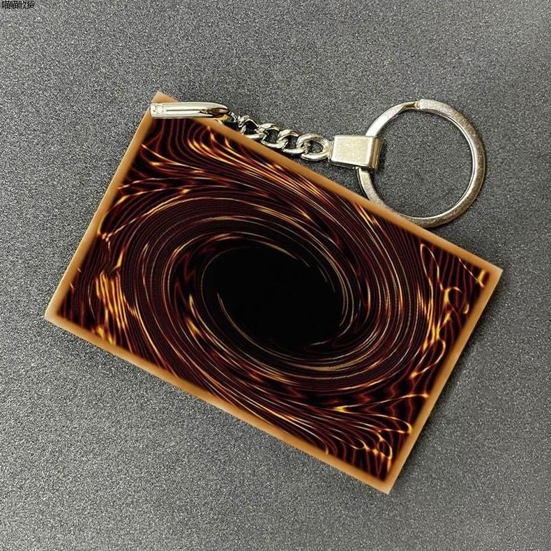 Móc chìa khoá cát chảy thẻ bài Yugioh