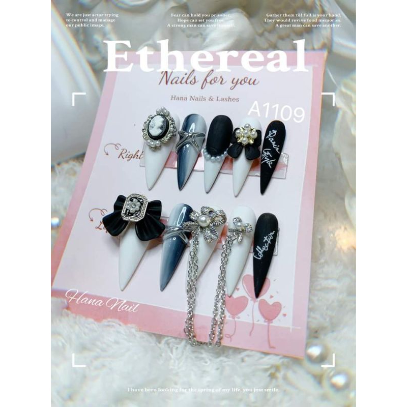 Charm nail cao cấp dây xích trang trí móng