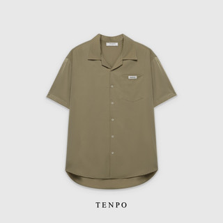 Áo sơ mi tenpo trơn basic | cuban shirt nam