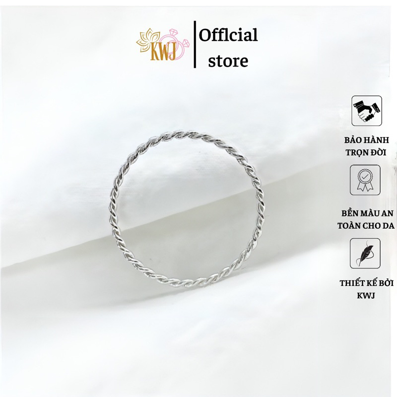 Nhẫn xoắn bạc ta ⚡ GIÁ TỐT NHẤT ⚡ nhẫn xoăn bạc nguyên chất thiết kết tỉ mỉ, tinh xảo,..