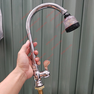 Vòi rửa chén bát xi inox vòi inox 201 xi bóng nhẹ bền đẹp