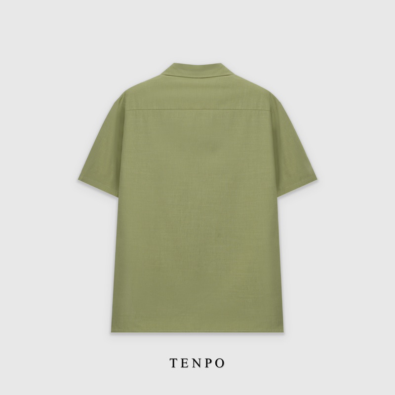 Áo sơmi nam TENPO đũi | Cuban Shirt