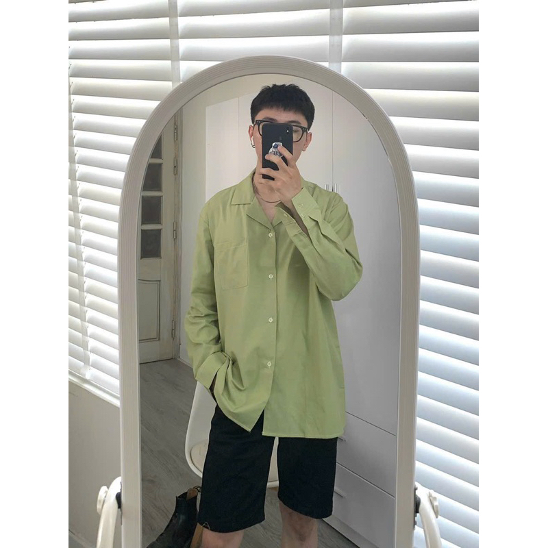 Áo sơmi nam TENPO đũi | Cuban Shirt