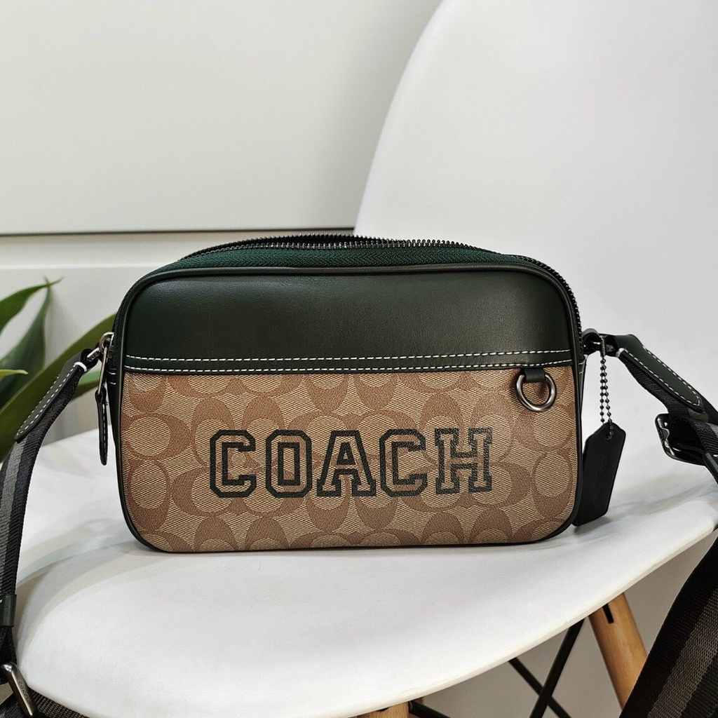 TÚI ĐEO CHÉO NAM COACH® | Graham Crossbody In Signature Canvas With Varsity Motif CE638