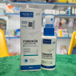 Xịt nấm alkin fungikur 50ml - lọ xịt viêm da chó mèo