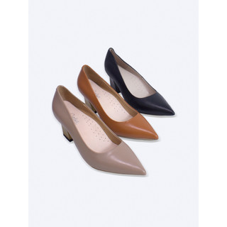 Giày nữ mũi nhọn công sở da thật gót thon 7cm P08 - SALSA pumps