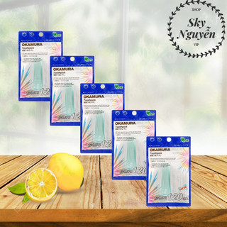 Combo 5 Gói Tăm Nhựa Cao Cấp Okamura Nhật Bản 120 Cây/ Gói.