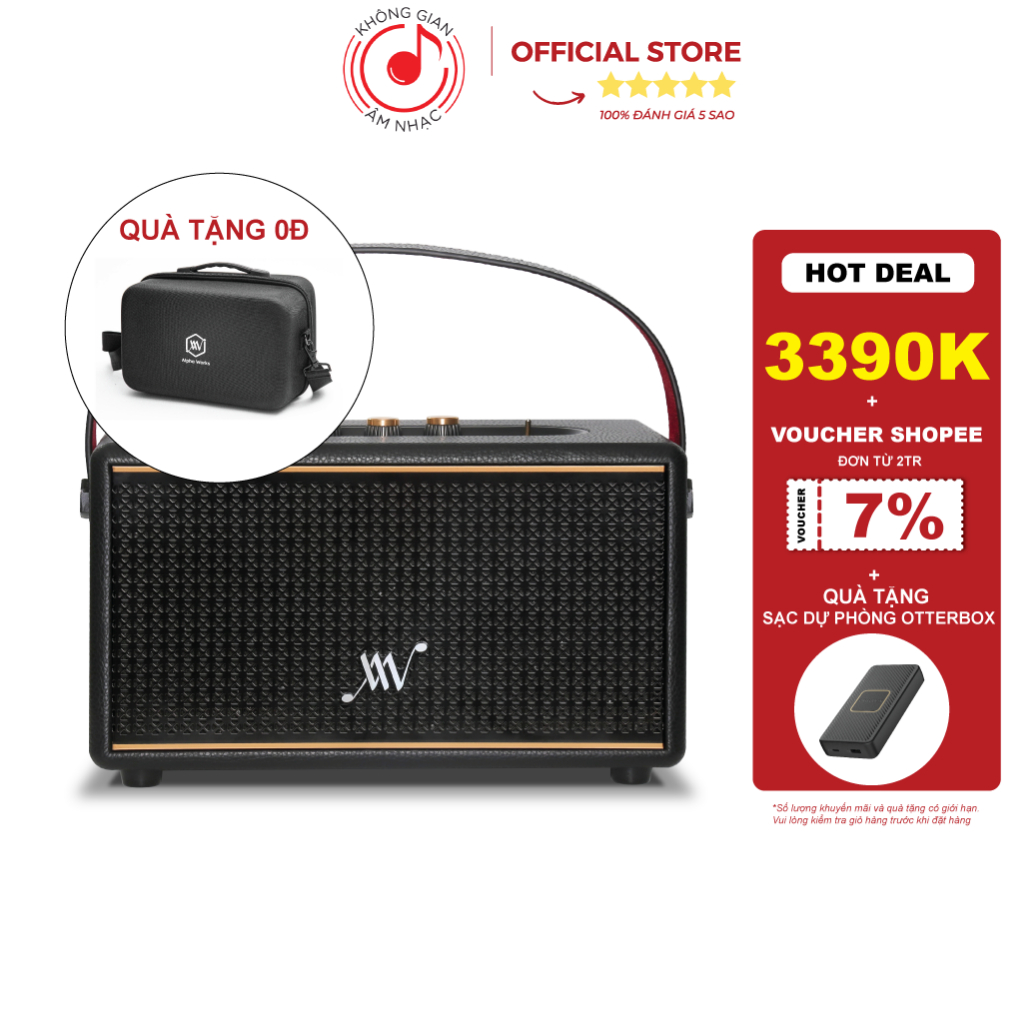 Loa Bluetooth Alpha Works AW Classic V60 - Chính Hãng PGI