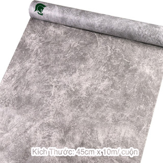 [10m x 45cm] Giấy dán tường xi măng giả bê tông Siêu đẹp và dễ dán, Nguyên cuộn