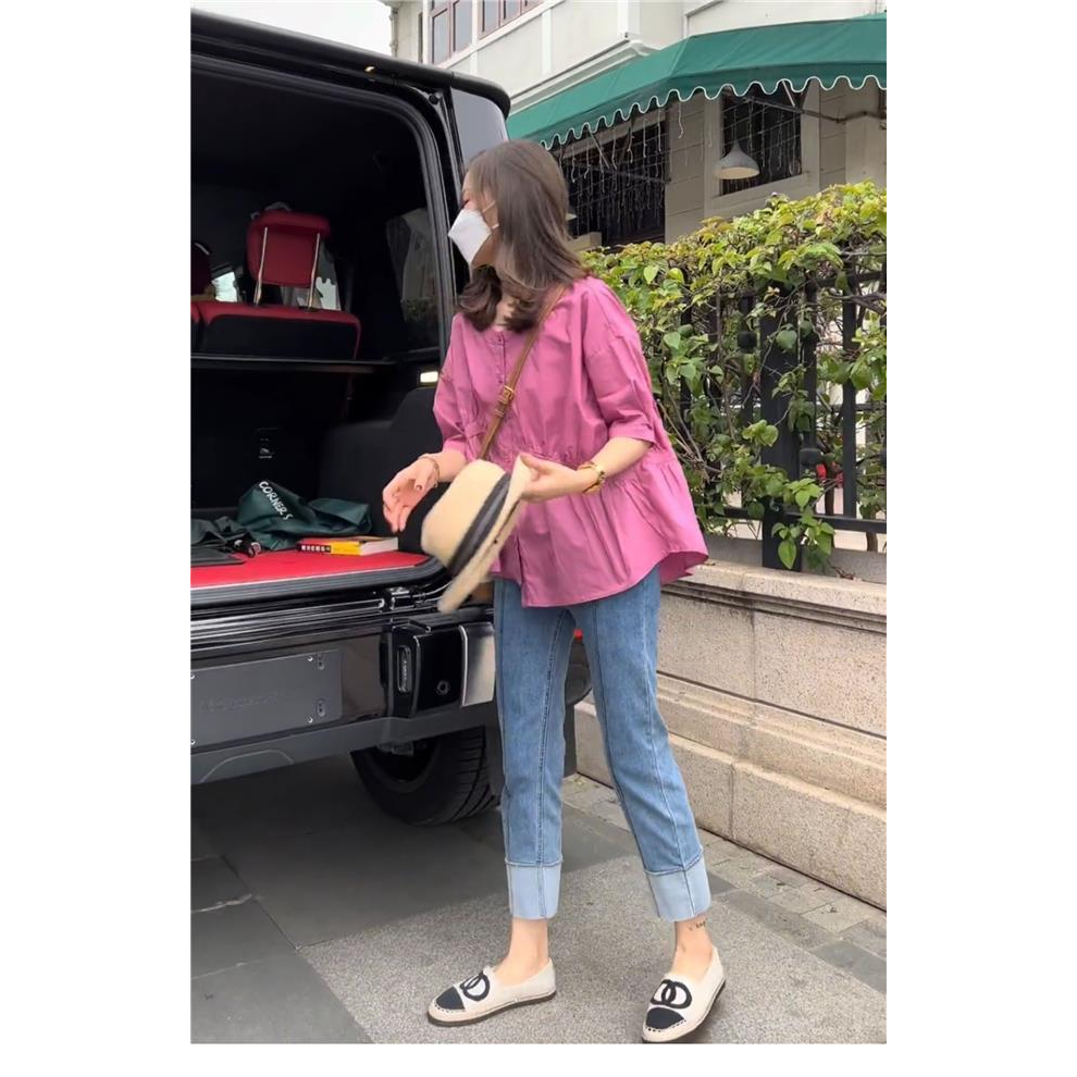 Áo babydoll bigsize _ áo sơ mi form rộng có size tận 85 kg