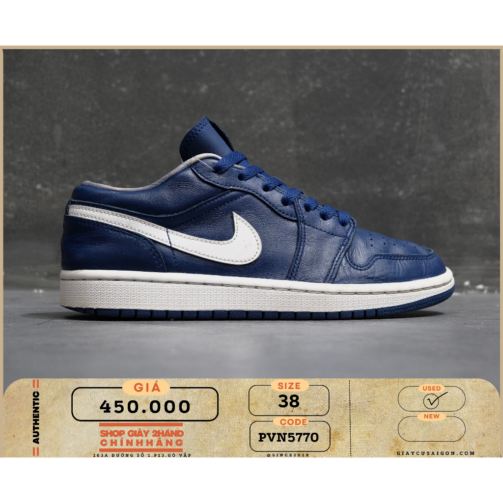 Giày 2hand Jordan 1 Low Deep Royal Blue  DA8008 401 - 5770