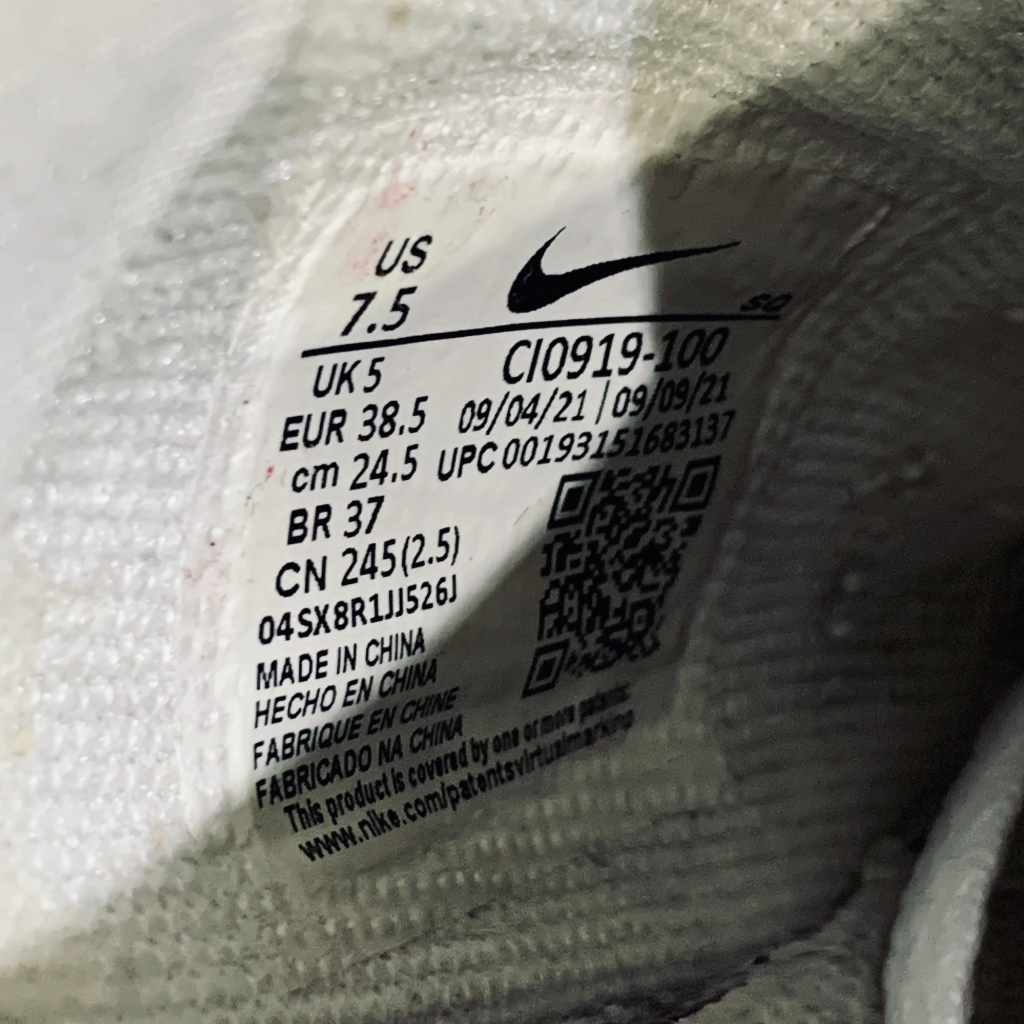 Giày 2hand Nike Air Force 1 Shadow Triple White CI0919 100