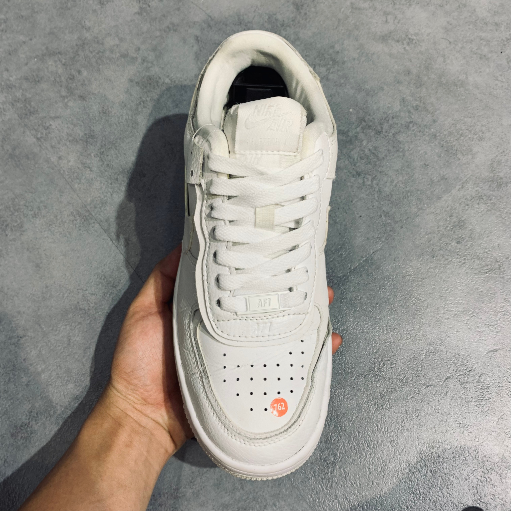 Giày 2hand Nike Air Force 1 Shadow Triple White CI0919 100