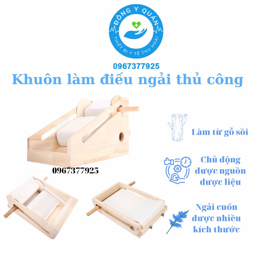 Bộ khuôn làm ngải điếu thủ công cao cấp- bản Full option- Được làm từ nguyên liệu gỗ sồi
