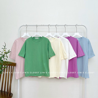 Áo thun trơn tay ngắn freesize có 6 màu - Lyn's Closet
