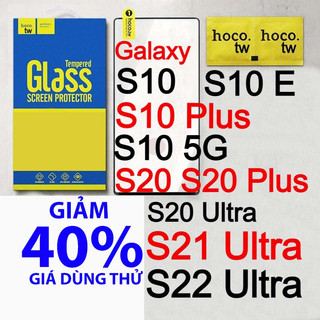 Kính cường lực cho Samsung Galaxy S10 Plus/S10 5G/S105G/S20 Plus/S20 Ultra/S21 Ultra/S22 Ultra/S9 Plus hiệu Hoco.tw
