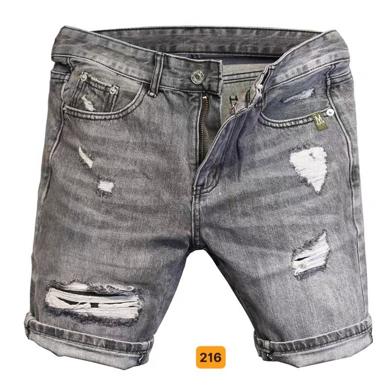Quần Short Nam Jeans Chất Bò Màu Xanh Cao Cấp Thời Trang Phong Cách Luty_shop90 Ms202