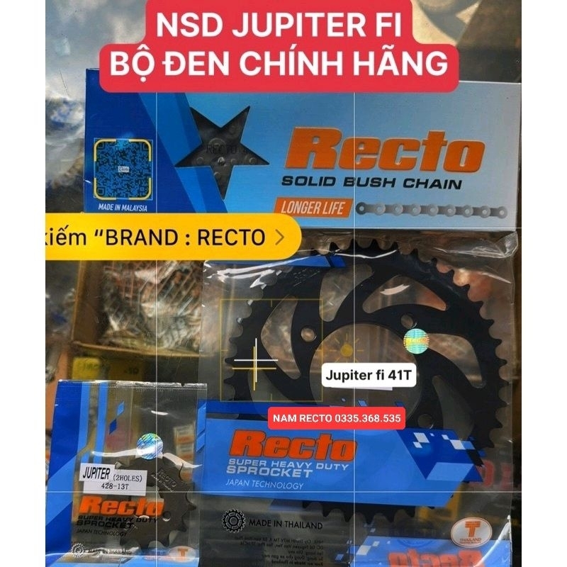 Nhông sên dĩa Jupiter fi,Yamaha PG-1 dĩa 38,40,41 bộ đen chính hãng