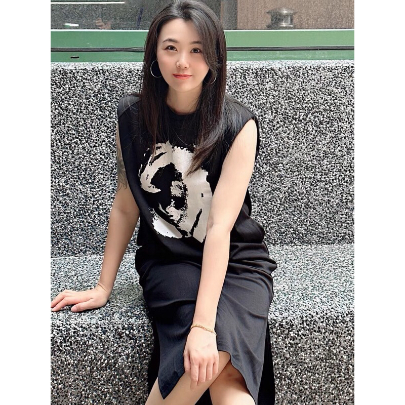 V2384 Váy cotton nữ sát nách fredy