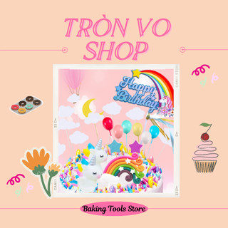 Set 2 ngựa Pony trang trí bánh kem size 7.5*4cm