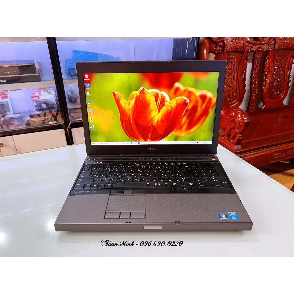 Laptop cũ Máy trạm Dell Precision m4800 trâu bò - Core i7 4710MQ - RAM 16GB - SSD 240GB - 15.6" FULL HD