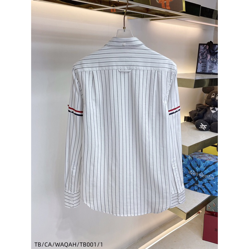 Áo sơ mi nam dài tay kẻ sọc ThomBrowne cao cấp 2023