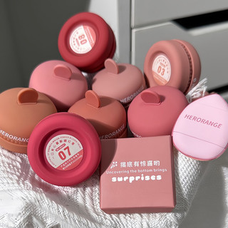 Phấn má hồng herorange dạng mousse lâu trôi 8 màu hot trend kèm mút tán