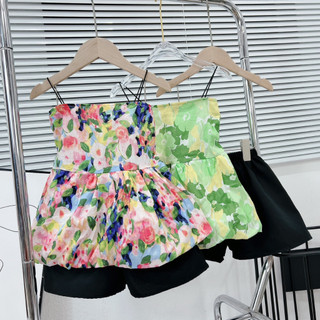 10-30kg set bộ áo hoa cho bé gái