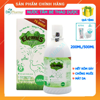 (HỎATỐC-1H)Nước tắm gội thảo dược cho bé ELEMIS 200ml 500ml, rôm sảy, mẩn ngứa, muỗi đốt, mát da - Chính hãng
