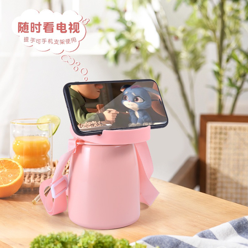 Bình giữ nhiệt 1000ml có ống hút Bình nước giữ nhiệt cute Bình nước 304 Thép không gỉ | BigBuy360 - bigbuy360.vn