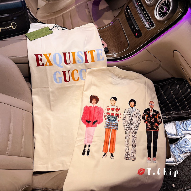 Áo Thun Gucci Form Rộng Tay Lỡ Vải Cotton 100% , Áo Phông Loal Brand Unisex Nam Nữ | BigBuy360 - bigbuy360.vn