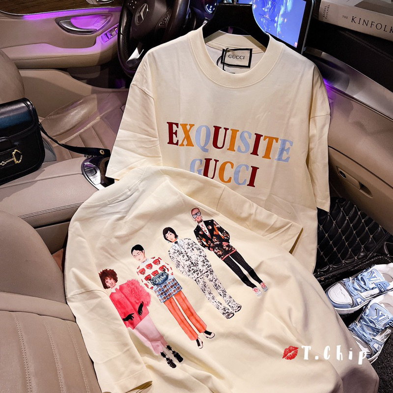 Áo Thun Gucci Form Rộng Tay Lỡ Vải Cotton 100% , Áo Phông Loal Brand Unisex Nam Nữ | BigBuy360 - bigbuy360.vn