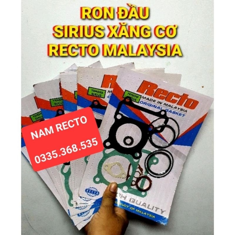 Sirius x.cơ,Sirius 110 Recto malaysia