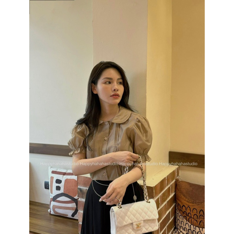 Áo sơ mi cổ bèo Gu