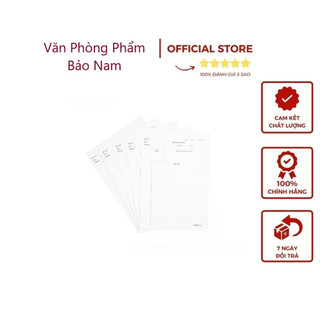 Giấy kiểm tra cấp 2 hồng hà - 7 tờ đôi 1 tập
